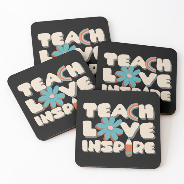 Item preview, Retro Teacher Gift,  Back to School for Teacher, Teach Love Inspire designed and sold by JKDESIGNS61219.