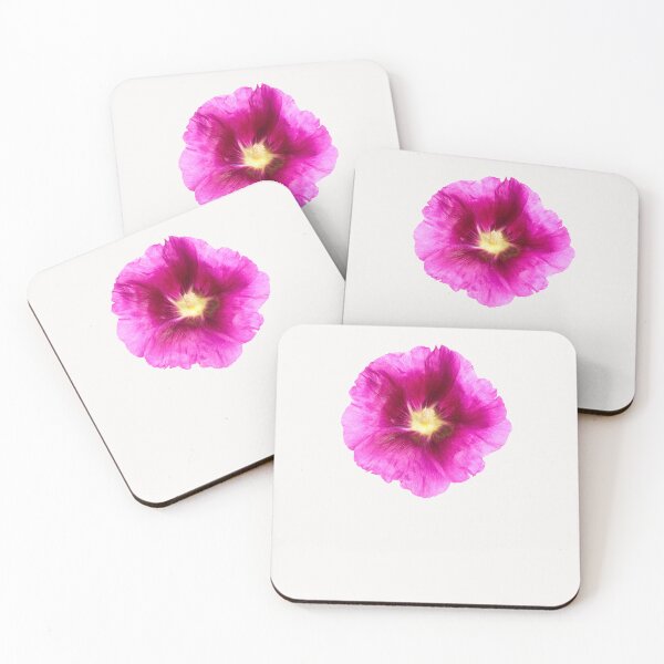 Item preview, pink,purple hollyhock flower designed and sold by Floralsharry.