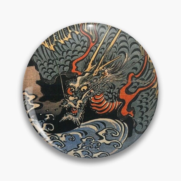 Item preview, Beautiful Japanese Woodblock Sea Dragon Ukiyoe Utagawa Kuniyoshi designed and sold by Yumede.