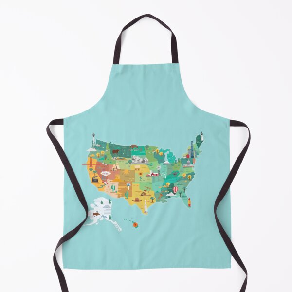 Item preview, USA tourist map designed and sold by Antikwar.