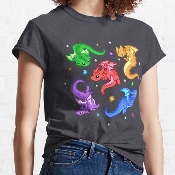 Gem Dragon Pattern Classic T-Shirt