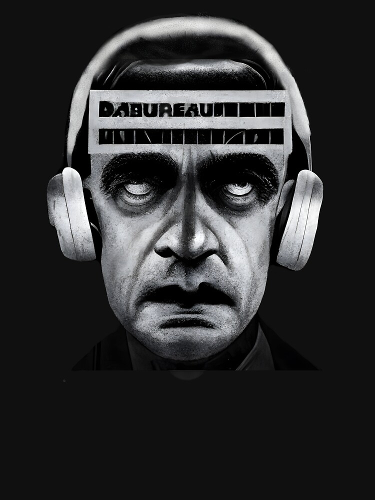 Thumbnail 7 of 7, Classic T-Shirt, Da Bureau Forehead Logo - Headphones Guy designed and sold by DaBureauOfMerch.