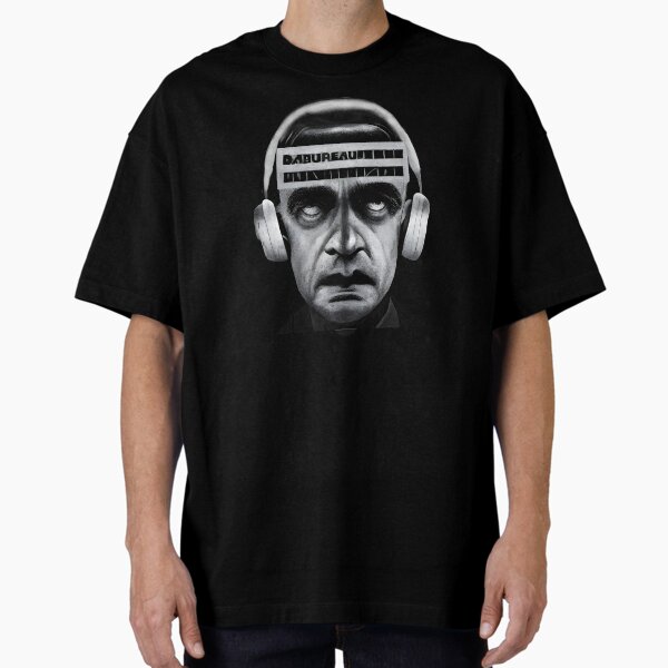 Da Bureau Forehead Logo - Headphones Guy Oversized T-Shirt