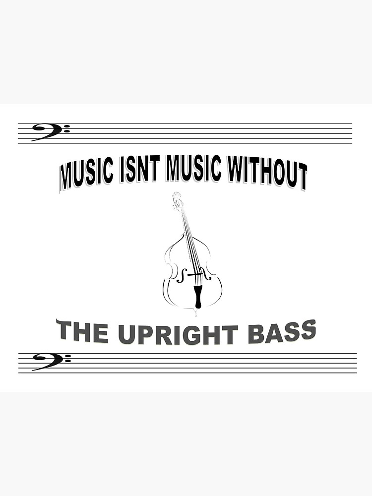 "UPRIGHT BASS JAZZ" Sticker for Sale by STILLSOFT Redbubble