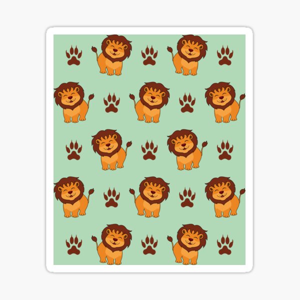 Item preview, Cute Lion Pattern designed and sold by 37jlee.