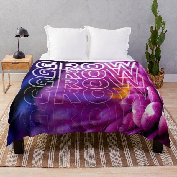 Item preview, GROW (above) - Vibrant Purple Flowers designed and sold by AliceSLee.