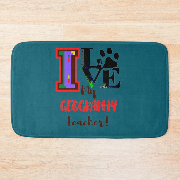 Item preview, I love my geography teacher designed and sold by CSJ7.
