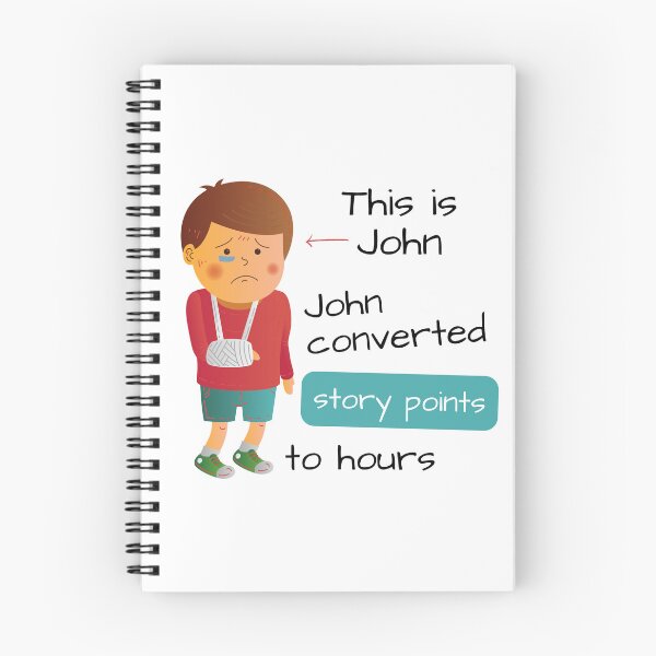 Item preview, John converted story points to hours designed and sold by trendingatees.