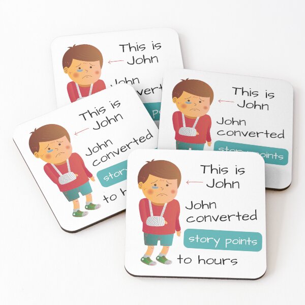 Item preview, John converted story points to hours designed and sold by trendingatees.
