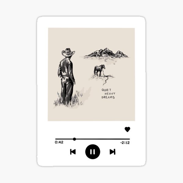 "Zach Bryan Spotify Art " Sticker for Sale by SydRae34 Redbubble