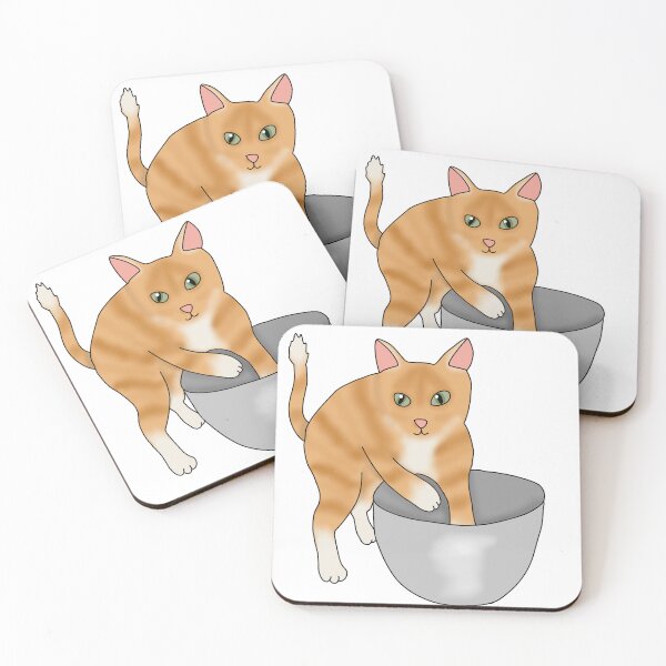 Item preview, Kitty baking (fluffy orange cat) designed and sold by Becky-Marie.