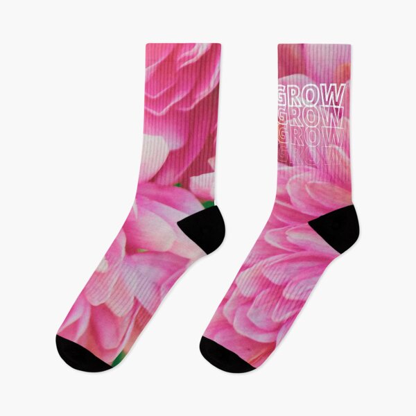 Item preview, GROW (above) - Flirty Pink Flowers designed and sold by AliceSLee.