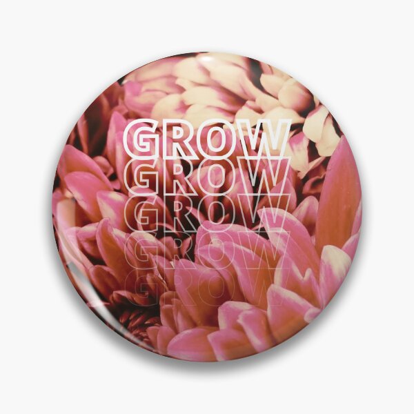 Item preview, GROW (above) - Frilly Pink Flowers designed and sold by AliceSLee.
