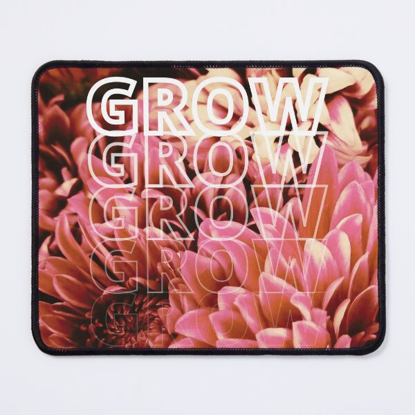 Item preview, GROW (above) - Frilly Pink Flowers designed and sold by AliceSLee.