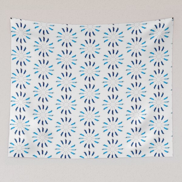 Item preview, Circle of Blue Pipettes designed and sold by emmacatwheels.