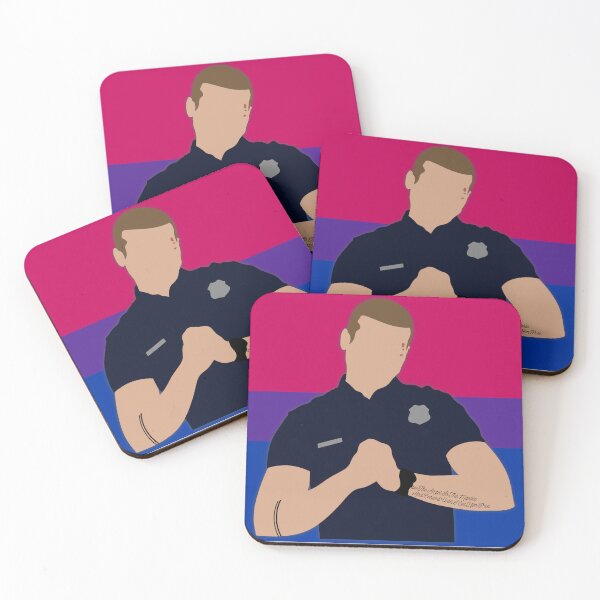 Item preview, Evan Buckley Bisexual Pride Cutout designed and sold by sadieyuki.