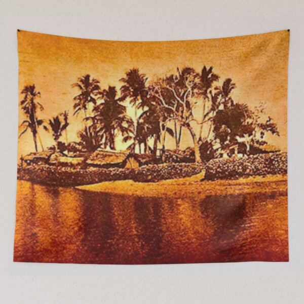 Item preview, A Mysterious Tropical Island designed and sold by SoulArtSara.