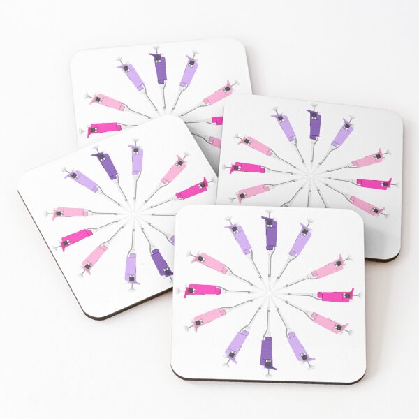 Item preview, Circle of Pink & Purple Pipettes designed and sold by emmacatwheels.