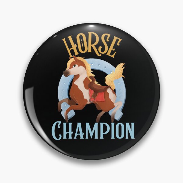 Item preview, Horse Champion & horseshoe design print designed and sold by Rodayna Elnaggar.