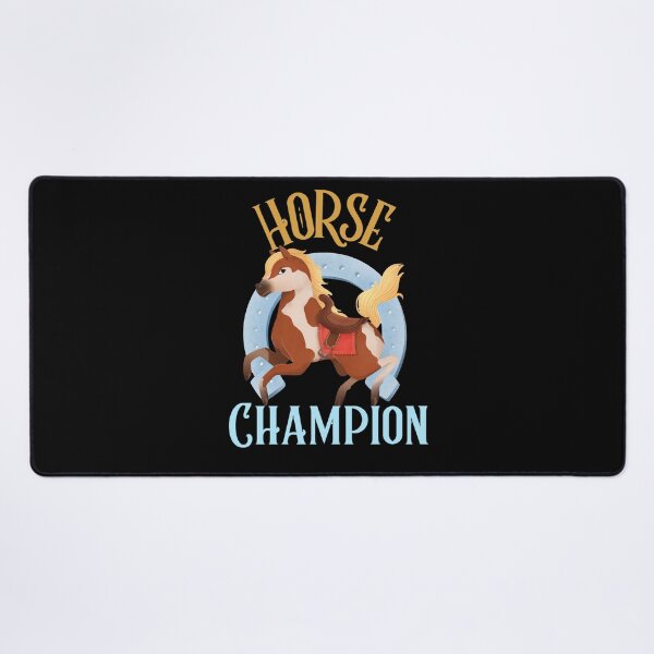 Item preview, Horse Champion & horseshoe design print designed and sold by Rodayna Elnaggar.