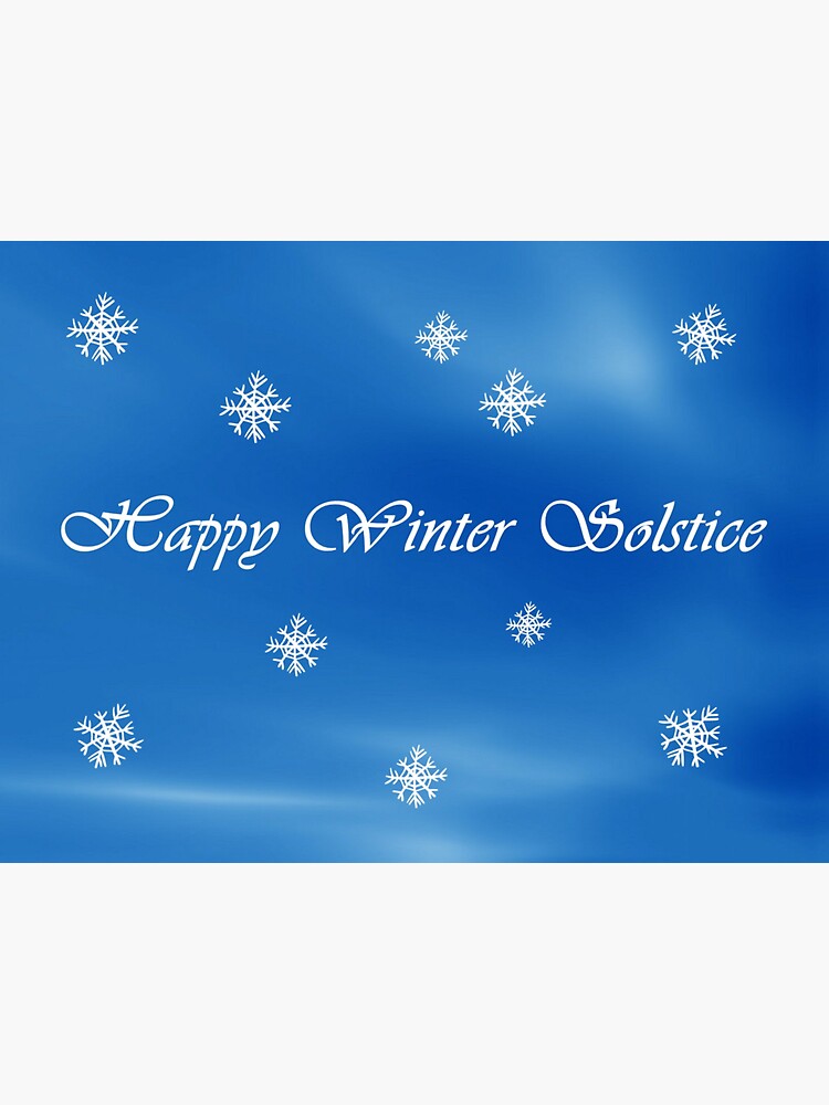 "Happy Winter Solstice" Sticker for Sale by Pugwiggles Redbubble