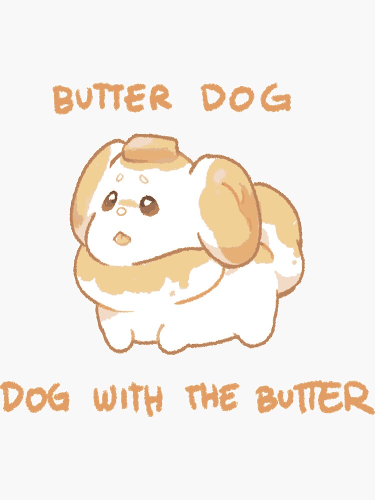 "Fidough Butter Dog" Sticker for Sale by prianart Redbubble