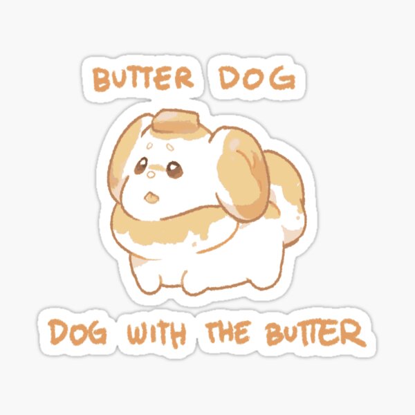 "Fidough Butter Dog" Sticker for Sale by prianart Redbubble