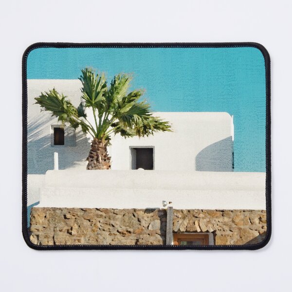 Item preview, Palm tree on balcony, Mykonos Greece designed and sold by nikstol.