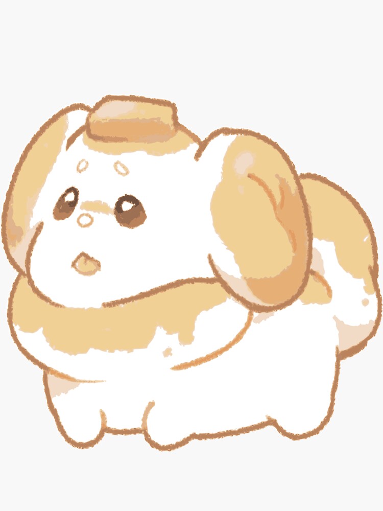 "Fidough Butter Dog" Sticker for Sale by prianart Redbubble