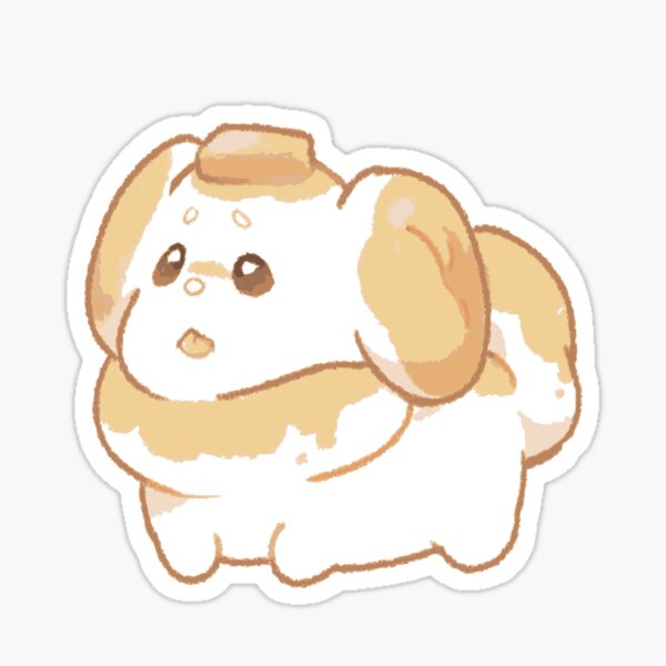 "Fidough Butter Dog" Sticker for Sale by prianart Redbubble