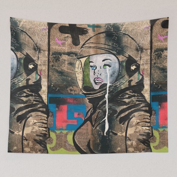 Item preview,  "E" | Astronaut | Graffiti  | Pop art | Street-art aesthetics designed and sold by CiceroSpin.