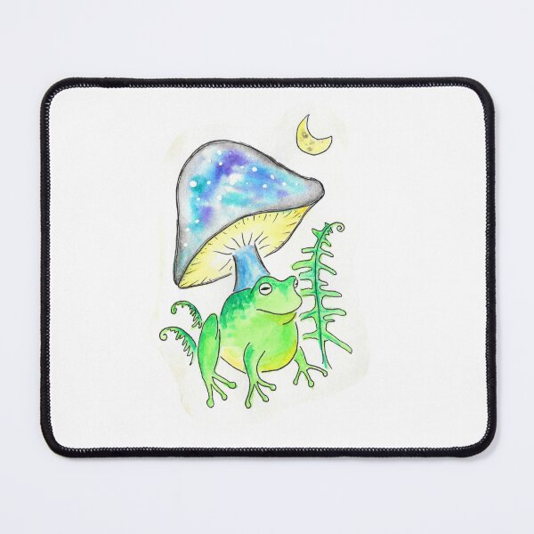 Item preview, blue mushroom and green frog designed and sold by SandhillDesigns.