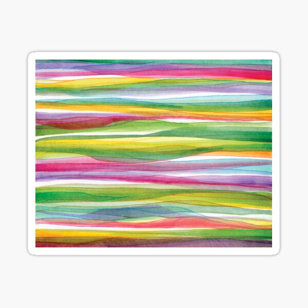 Colorful Tulip Field Sticker