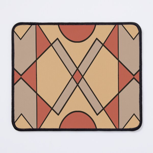 Item preview, Retro Tribal Shapes Red/Orange designed and sold by Virtual Pathfinder.