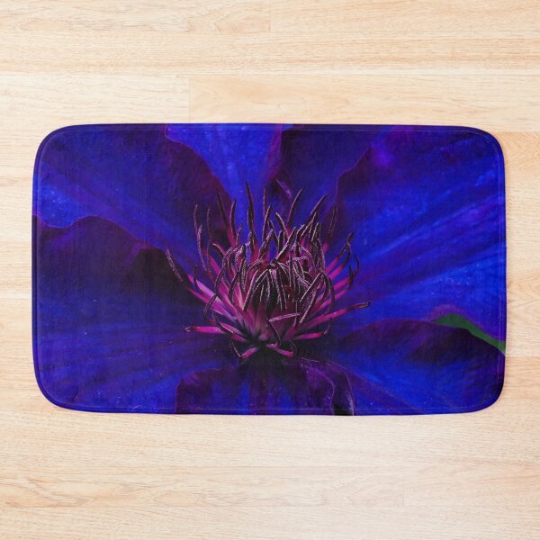 Item preview, The Deep Quiet Joy of Neon Blue Clematis  designed and sold by Photomersion.