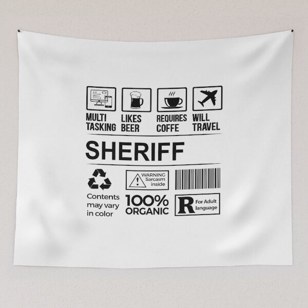 Item preview, sheriff T Shirt, MultiTasking Certified Job Gift Item, Job Profession,Mens Womens Girls Dad, sheriff Christmas Birthday Gift designed and sold by xlnv.