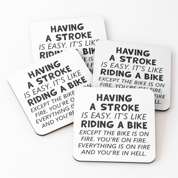 Item preview, Having A Stroke Is Easy It's Like Riding A Bike designed and sold by T-shirt For You.