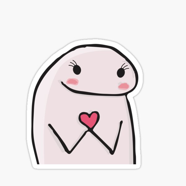 Flork Loves You Flork With Heart Sticker For Sale By Ebo Tshirt