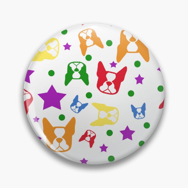 Item preview, Boston Terrier explosion - Bostons in rainbow colors - Boston Terrier gifts designed and sold by smooshfaceutd.