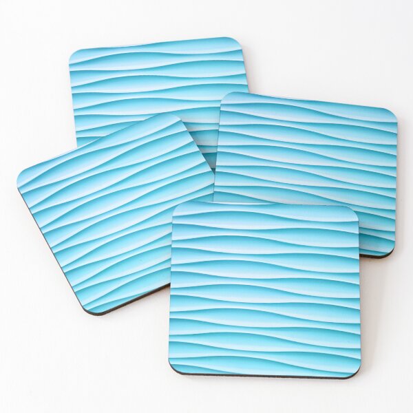 Item preview, light blue wave designed and sold by AI ART Studio.