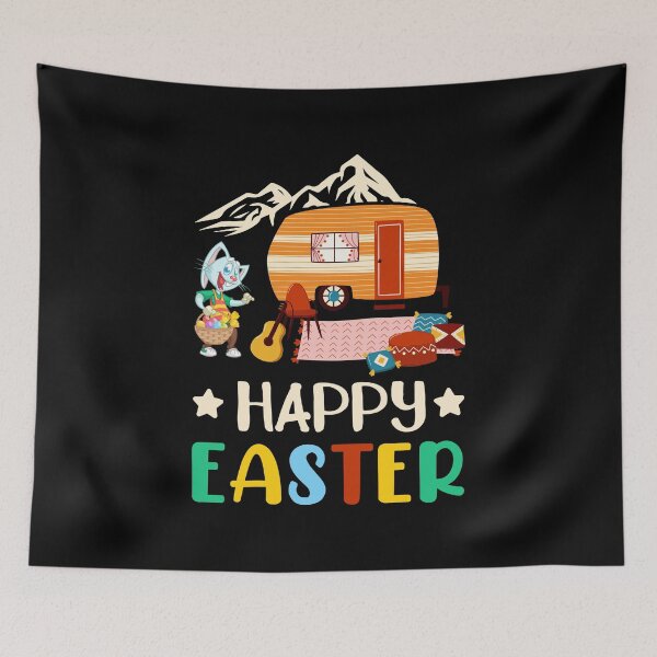Item preview, Happy Easter Egg Hunting Camper Camping Trailer designed and sold by haselshirt.
