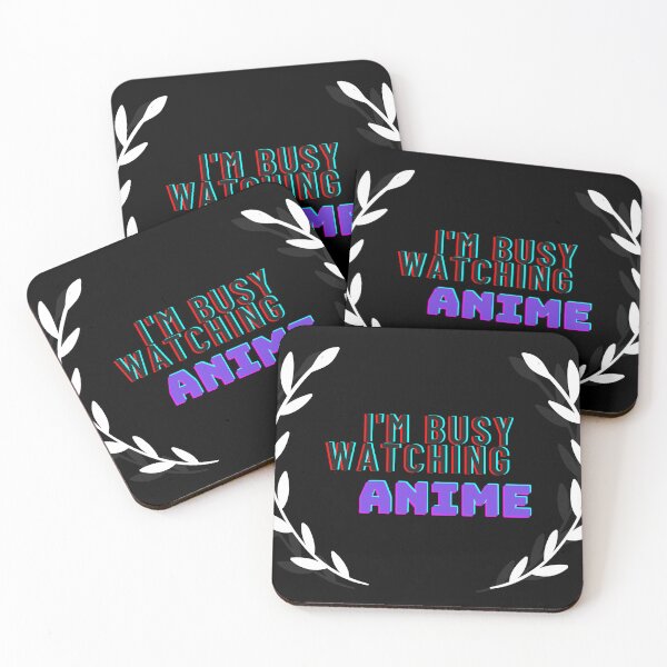 Item preview, I'M busy watching Anime sticker designed and sold by Georgeshoop.
