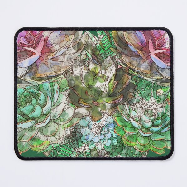 Item preview, Succulent plant heart with aloe, watercolor effect, a good gift for plant lovers designed and sold by Collagedream.