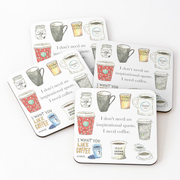 Item preview, Inspirational Coffee Illustration designed and sold by sarahekj.