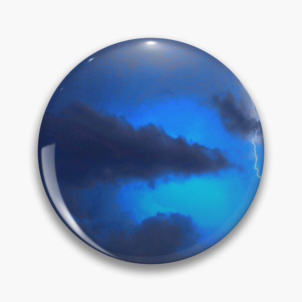 Item preview, Midnight Blue Clouds and Lightning designed and sold by BlissHeaven.