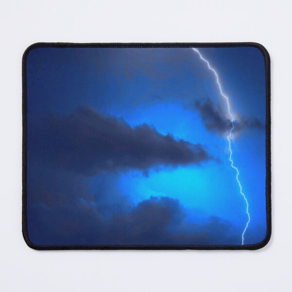 Item preview, Midnight Blue Clouds and Lightning designed and sold by BlissHeaven.