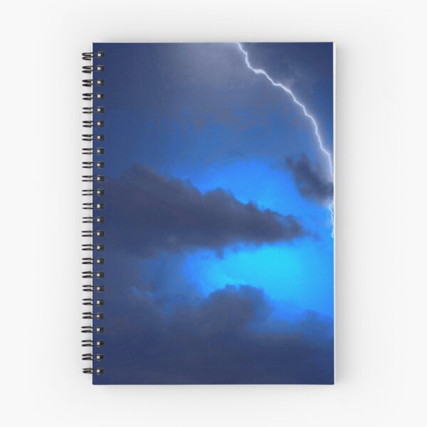 Item preview, Midnight Blue Clouds and Lightning designed and sold by BlissHeaven.