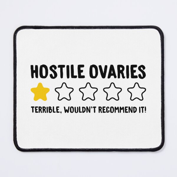 Item preview, Hostile Ovaries Terrible Wouldn't Recommend It! - Ovarian Cancer designed and sold by T-shirt For You.