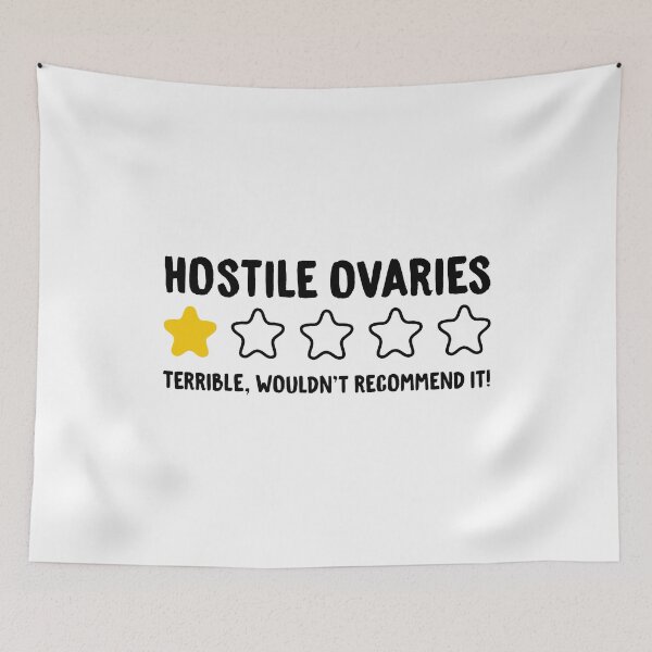 Item preview, Hostile Ovaries Terrible Wouldn't Recommend It! - Ovarian Cancer designed and sold by T-shirt For You.
