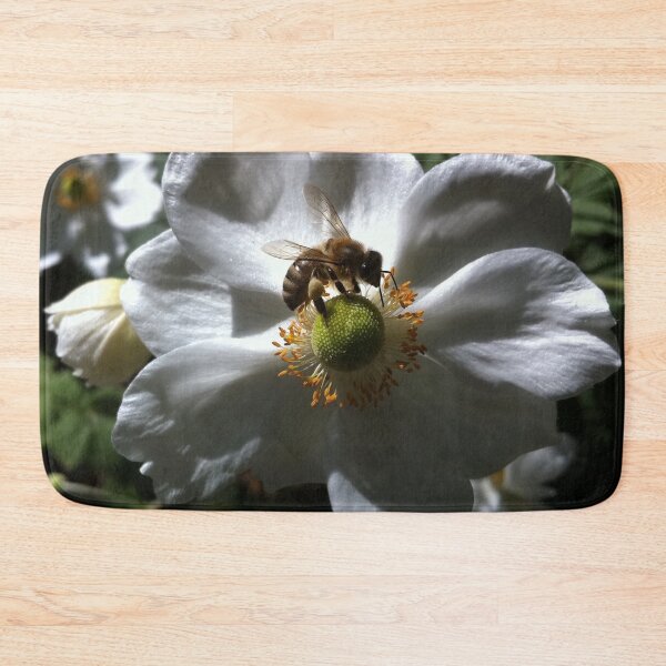 Item preview, Endangered Bee on a White Rose designed and sold by Photomersion.